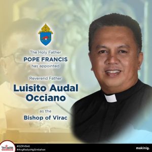 Bagong obispo ng Diocese ng Virac, itinalaga ng Santo Papa