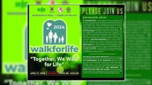 Walk for Life 2024, isasagawa sa Archdiocese of Palo