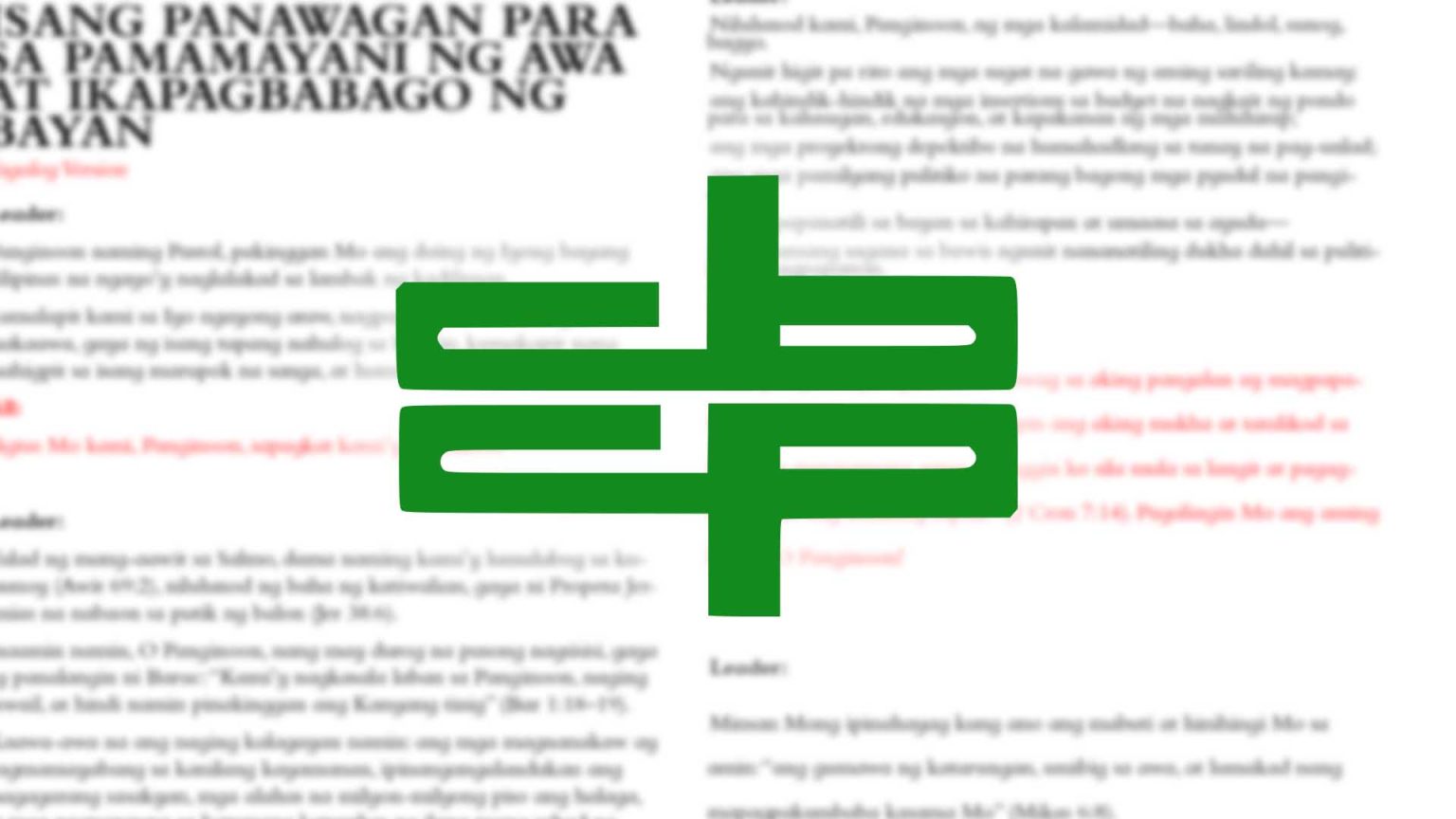CBCP, nanawagan ng pakikiisa sa national day of prayer and repentance ...