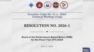 Performance-Based Bonus, maagang matatanggap ng mga kuwalipikadong kawani ng gobyerno