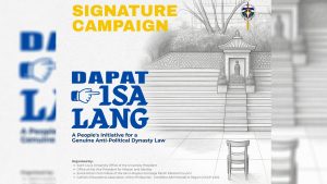 SLU, nakiisa sa Dapat Isa Lang signature campaign