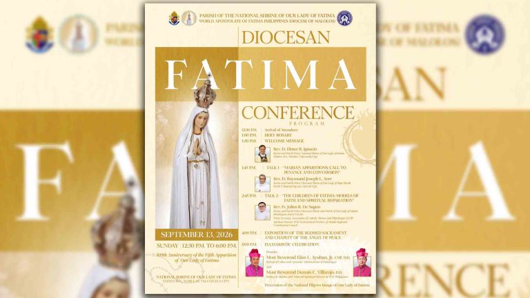 Deboto at peregrino, inaanyayahan sa Diocesan Fatima conference