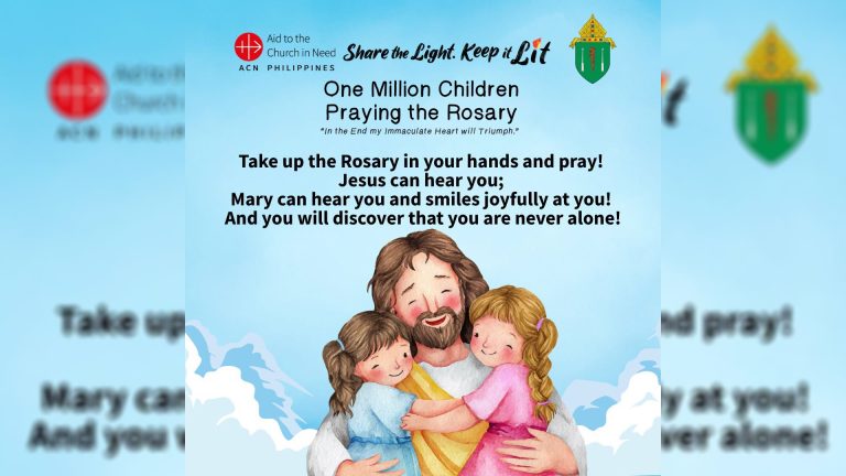 Diocese of Tarlac, pangungunahan ang “One Million Children Praying the Rosary”